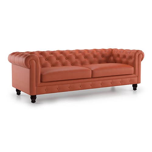 Classic Chesterfield 3 Seater Sofa with Deep Button Tufting